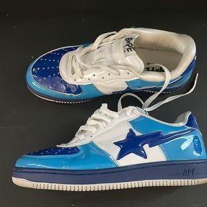 A Bathing Ape Bape Sta Navy FS-001 Sneaker DS Size 13 Used excellent condition